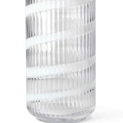 Lyngby Vase Swirl White, 15,5 cm