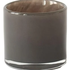 Lyric Candle Holder L, Dark Grey