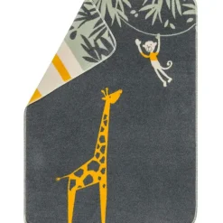 Maja Baby Blanket 75x100 cm Giraffe, Charcoal