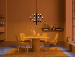 Manola 12 Chandelier Dimmable LED, Chrome