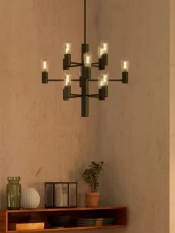 Manola Mini Chandelier, Black