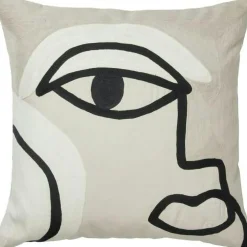 Manon Cushion Cover 50x50 cm, Black