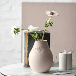 Manufacture Collier Vase Beige, 16x20 cm