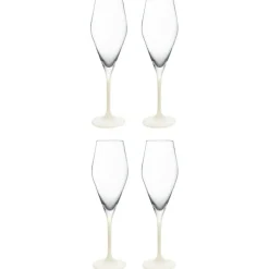 Manufacture Rock Champagne Glass 26 cl 4-pack, White