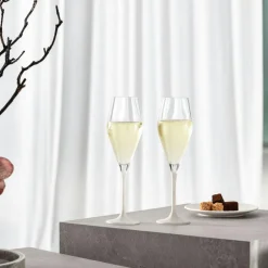 Manufacture Rock Champagne Glass 26 cl 4-pack, White