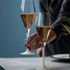 Manufacture Rock Champagne Glass 26 cl 4-pack, White