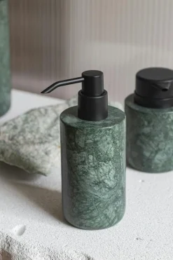 Marble Soap Dispenser Låg, Black Grey