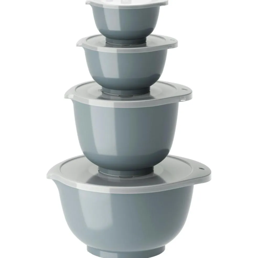 Margrethe Bowls 4 Pieces, Dusty Blue