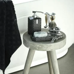 Marion Toothbrush Holder, Black/Silver