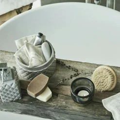 Marion Toothbrush Holder, Black/Silver