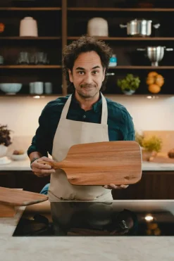 Markus Cheese Board With Cutlery 63x20x1,5 cm, Acacia Wood