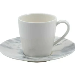 Marmory Coffee Saucer 16 cm, White