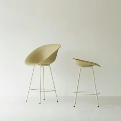 Mat Barstool 65 cm, Seaweed / Cream