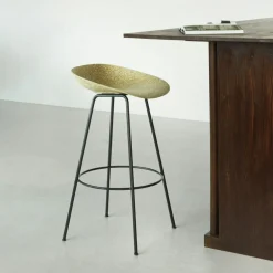 Mat Barstool 65 cm, Seaweed / Cream