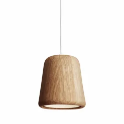 Material Pendant Lamp, Black/Smoked Oak