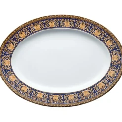 Medusa Blue Serving Dish, 34 cm