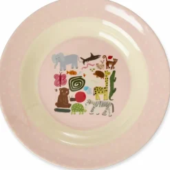 Melamine Bowl 20 cm, Pink Wildlife