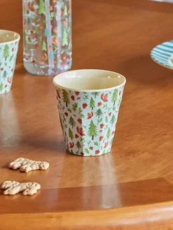 Melamine Cup 25 cl, Blue Happy Forest
