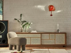 Mellow Wall Clock, Red