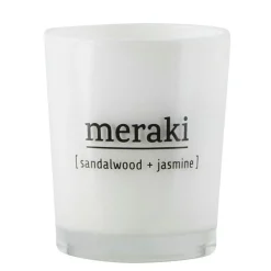 Meraki Scented Candle 5,5x6,7 cm Sandalwood & Jasmine