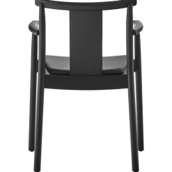 Merkur Armchair, Black Oak / Black Leather