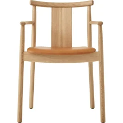 Merkur Armchair, Black Oak / Black Leather