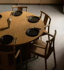 Merkur Armchair, Black Oak