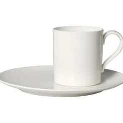 MetroChic Blanc Coffee Cup With Saucer