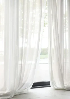 Mimmi Curtain Recycled Fabric Single Width, Natural White, 140x250 cm