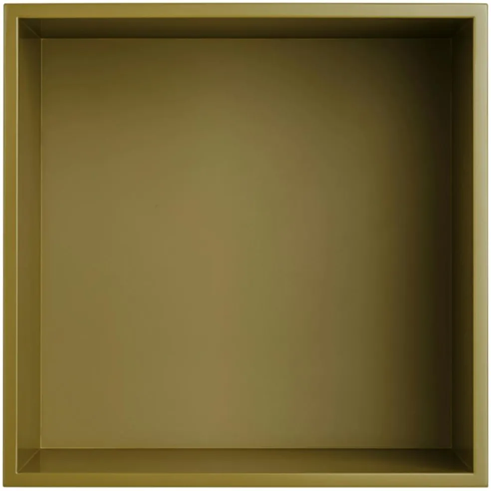 Mini Stacked Shelf M, Brown Green