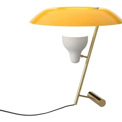 Model 548 Table Lamp, Polished Brass / Grey
