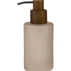 Modest Soap Dispenser, Walnut