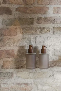 Modest Soap Dispenser, Walnut