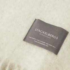 Mohair Blanket Rolled Fringe 130x170 cm, Olive Green