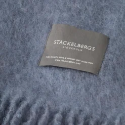 Mohair Blanket Rolled Fringe 130x170 cm, Olive Green