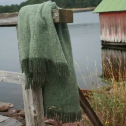 Mohair Blanket 130x170 cm, Moss