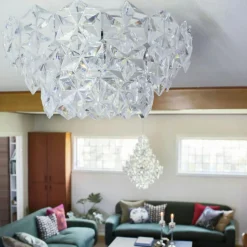 Monarque Flush Ceiling Light 50 cm, Black