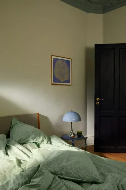 Monochrome Lines Duvet Cover Set 140x200 + 50x70 cm, Green