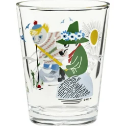 Moomin Drinking Glass 22 cl, Garden Party