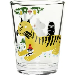 Moomin Drinking Glass 22 cl, Garden Party