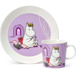 Moomin Mug & Plate, Snorkmaiden Purple