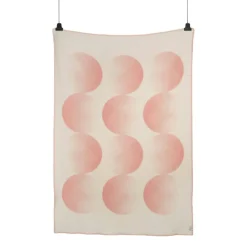 MOON Wool Plaid 135x200 cm, Rosy Sky