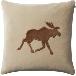 Moose Cushion Cover 50x50 cm, Tan