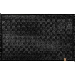 MOROCCO Bath Mat, Black / Grey