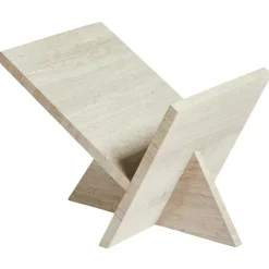 Mountain Magazine Rack Travertine, Light Grey