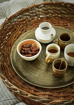 Mug With Ear Ø8 cm, Brown / Grey