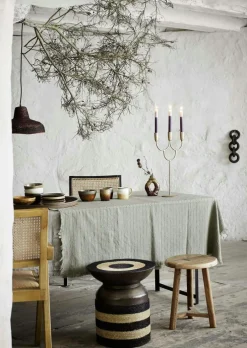 Mug With Ear Ø8 cm, Brown / Grey