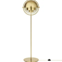 Multi-Lite Floor Lamp, Brass/Black