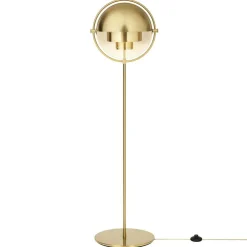 Multi-Lite Floor Lamp, Brass/Black