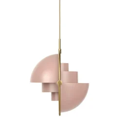 Multi-Lite Pendant 36 cm, Brass / Sea Grey Semi-matte